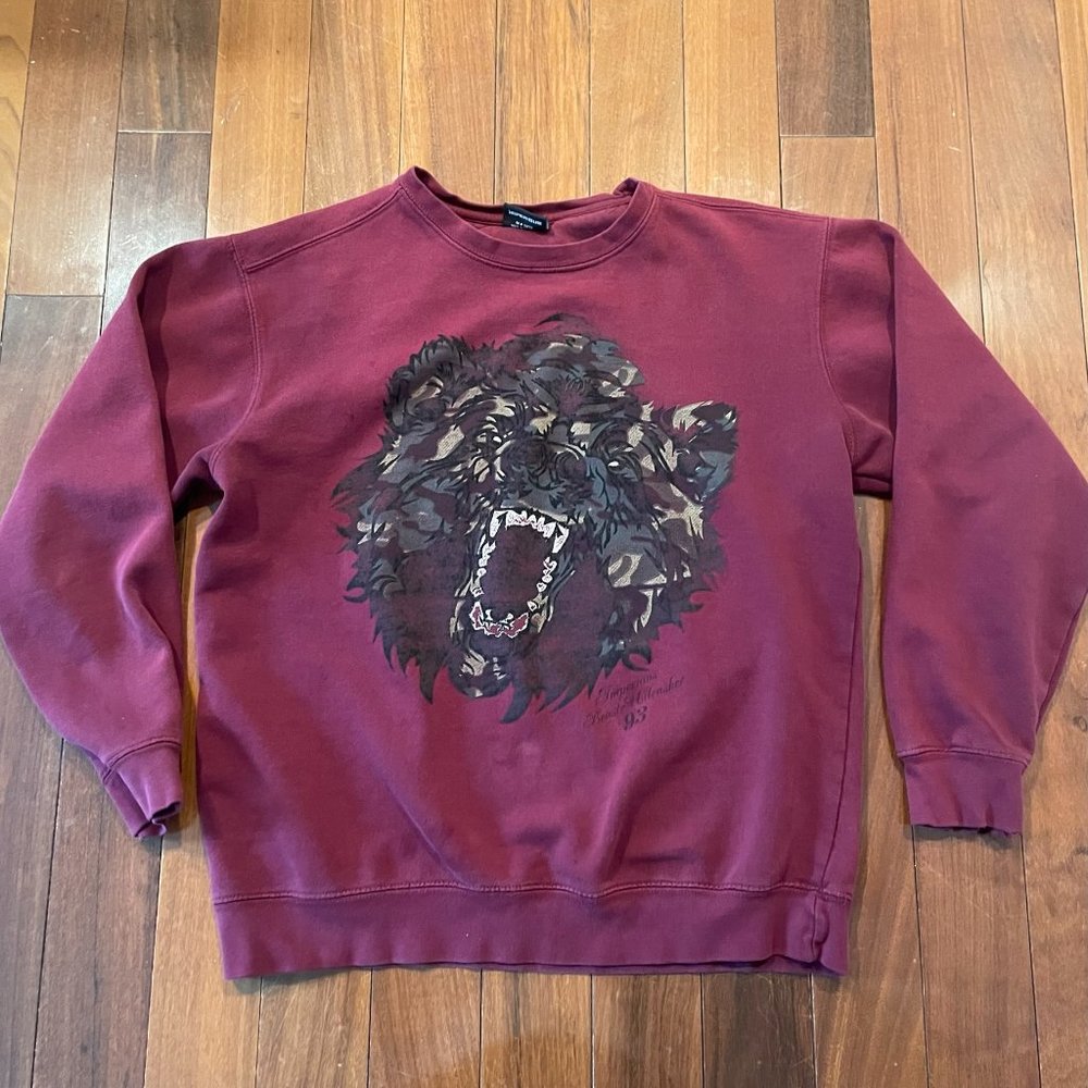 IMPERIOUS Los Angeles Beast Unleashed Sweatshirt Medium Bear Camo